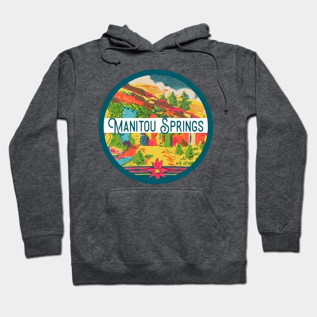 Manitou Springs Vintage Decal Hoodie by zsonn